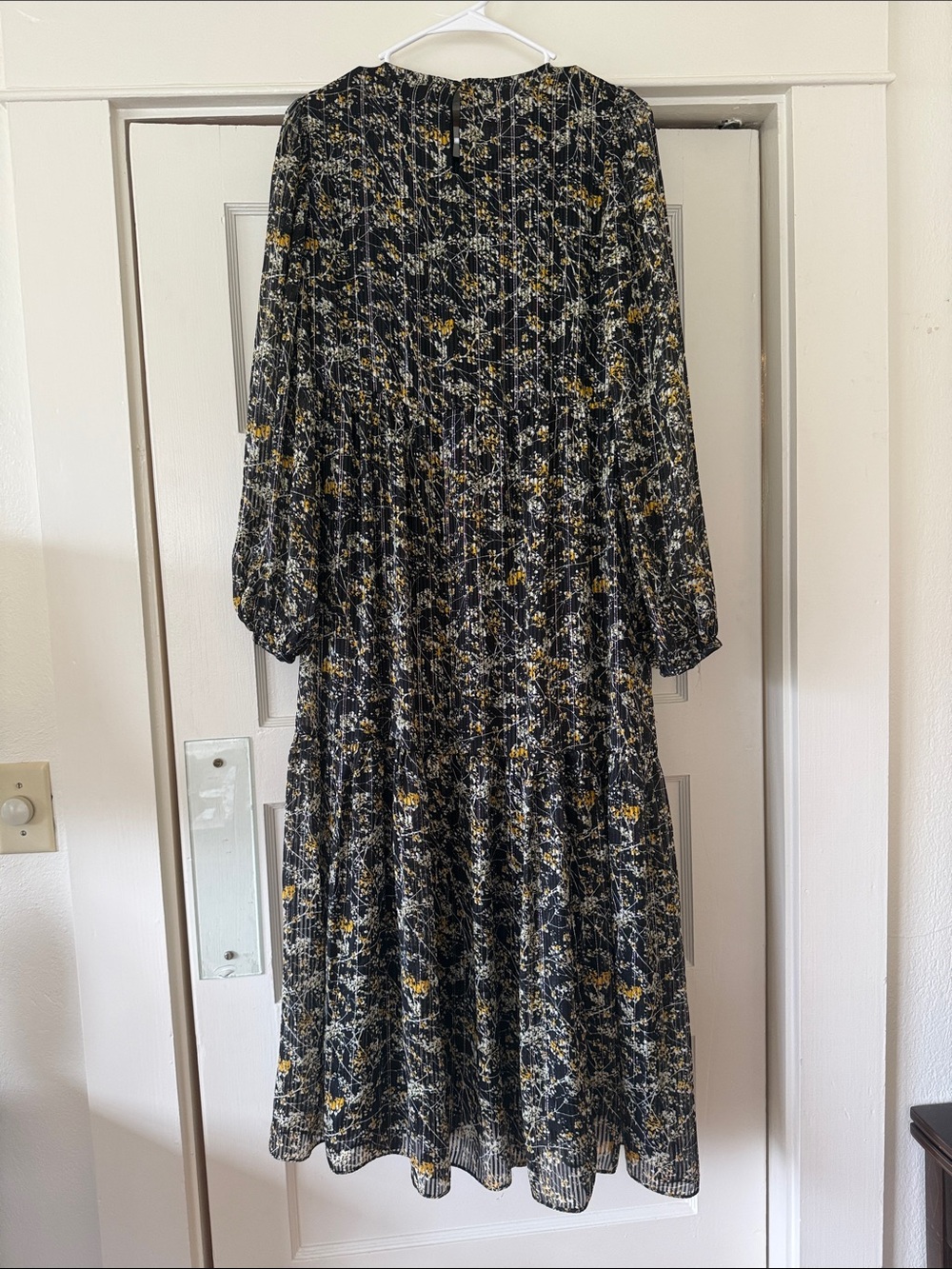 Zara Floral Long-Sleeve Dress - Picture 5 of 6
